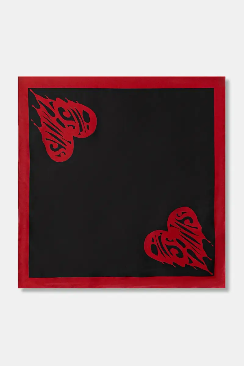 scialle in seta Nero