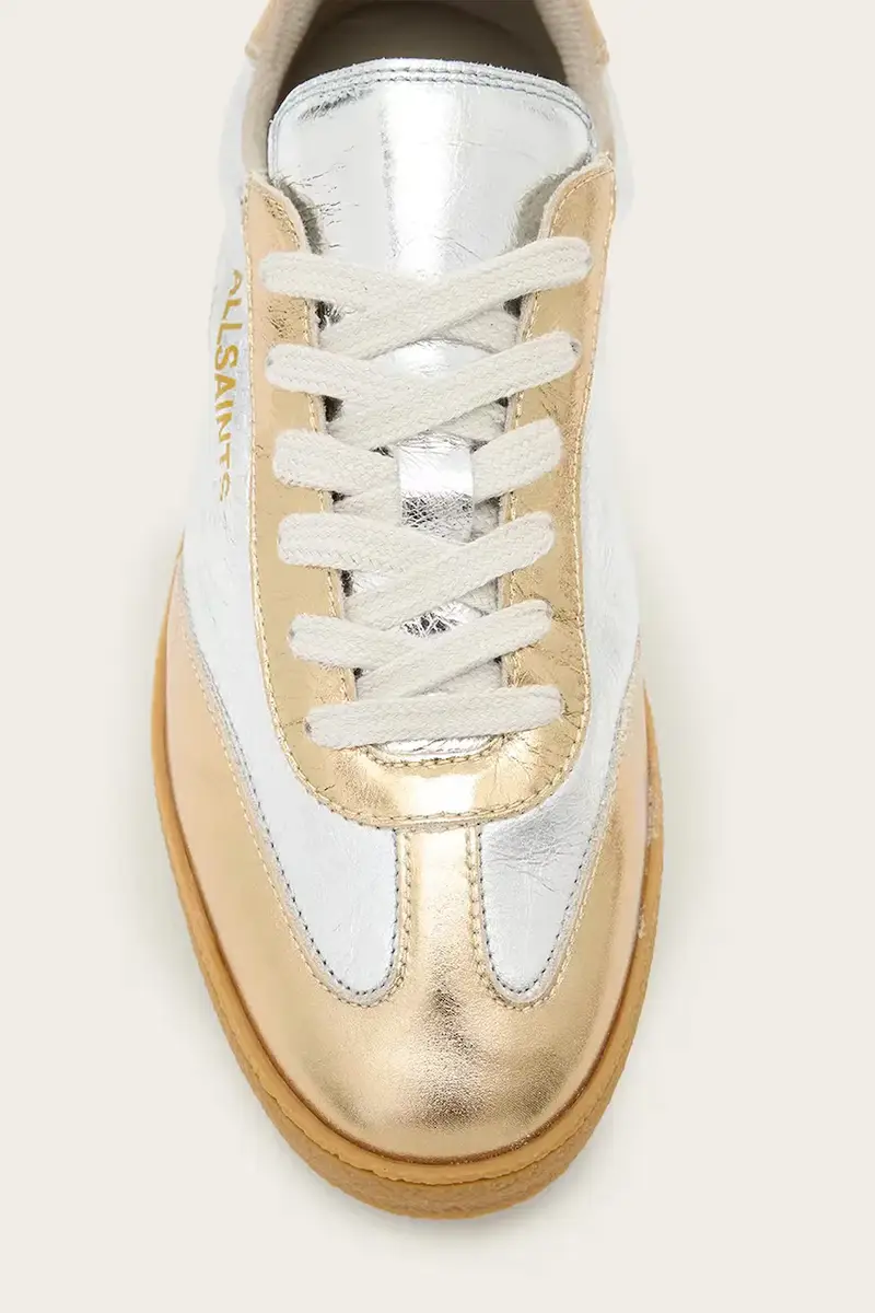 sneakers in pelle THELMA MET SNEAKER donna colore argento W072FB miniatura 5