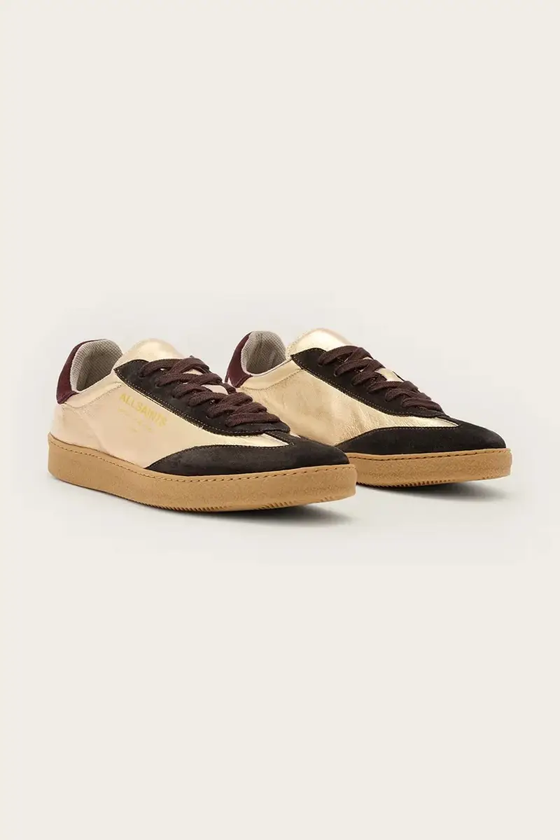 sneakers in pelle THELMA MET SNEAKER donna colore oro W072FB miniatura 2