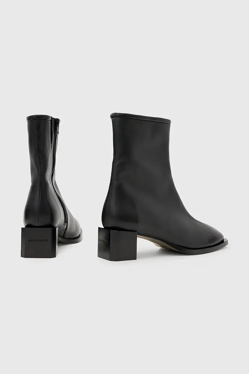 stivaletti alla caviglia in pelle AVRIL BOOT donna colore nero W013FC miniatura 3