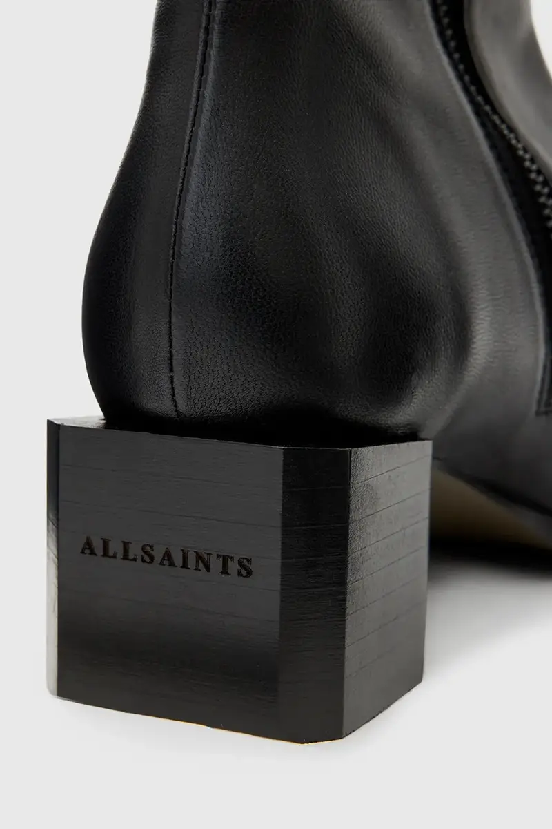 stivaletti alla caviglia in pelle AVRIL BOOT donna colore nero W013FC miniatura 4
