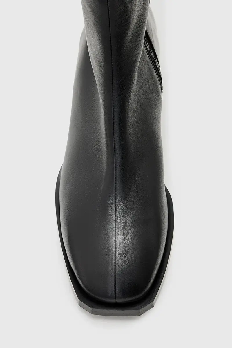 stivaletti alla caviglia in pelle AVRIL BOOT donna colore nero W013FC miniatura 5