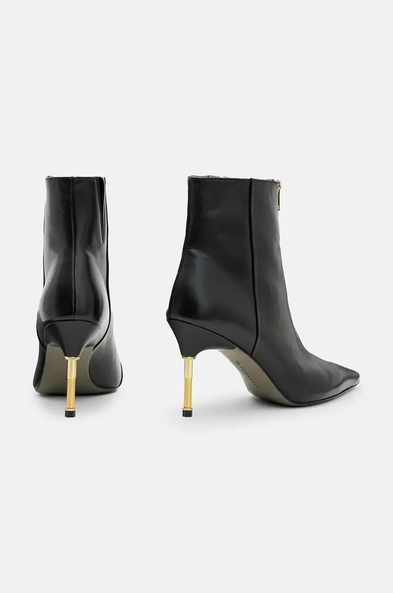 stivaletti alla caviglia in pelle Natasha Boot donna colore nero W001FB miniatura 5