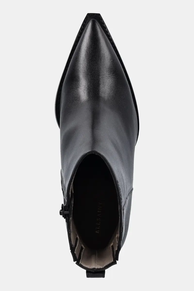 stivaletti alla caviglia in pelle Rizzo Boot donna colore nero W025FD miniatura 4