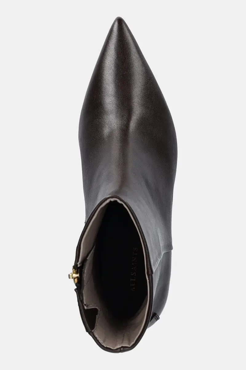 stivaletti alla caviglia in pelle VIVIAN BOOT donna colore marrone W008FD miniatura 4