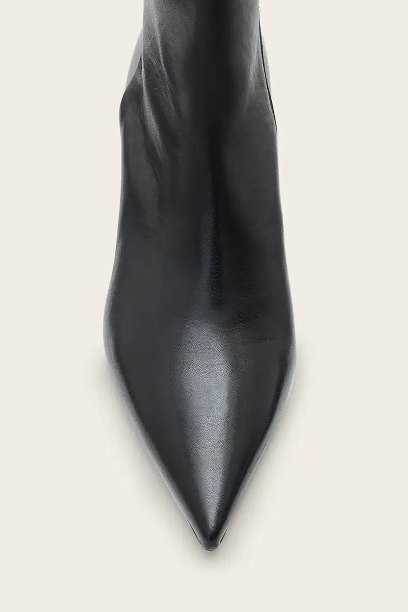 stivaletti alla caviglia in pelle VIVIAN BOOT donna colore nero W008FD miniatura 5