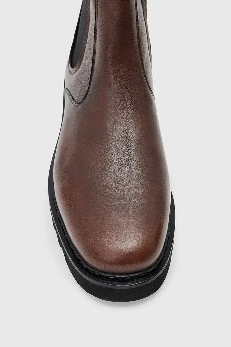 AllSaints Stivaletti Chelsea Uomo Marrone 3138753 miniatura 5