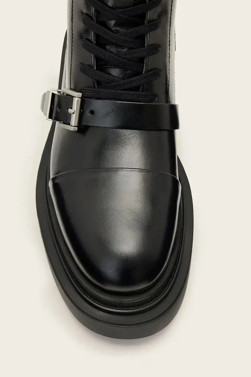 stivali da motociclista in pelle ASTRID BOOT Nero miniatura 5