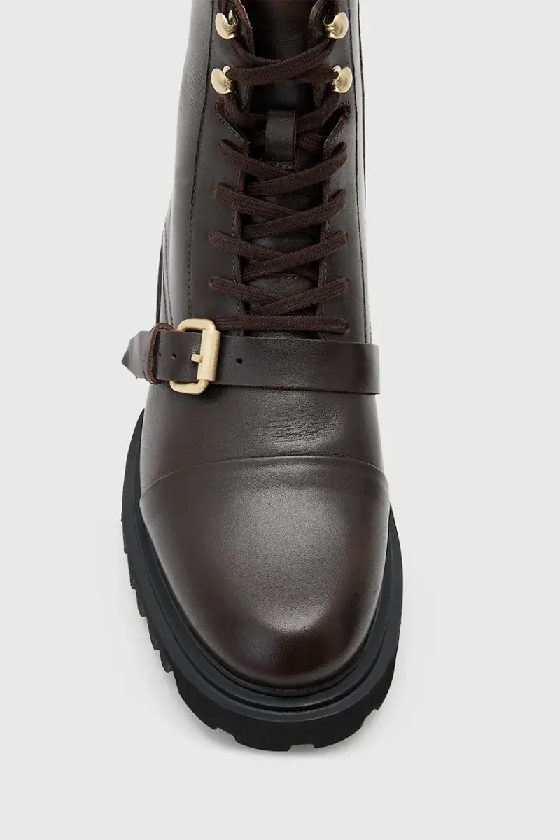 stivali da motociclista in pelle TORI BOOT Marrone miniatura 5