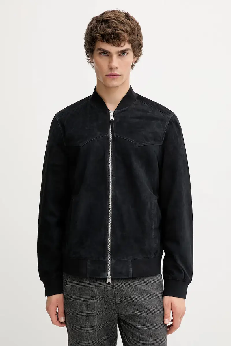 stivali in pelle bambini ZEALAND colore nero M035LD