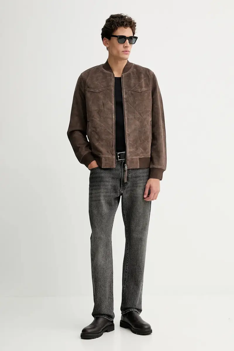 stivali in pelle bambini ZEALAND Marrone miniatura 2