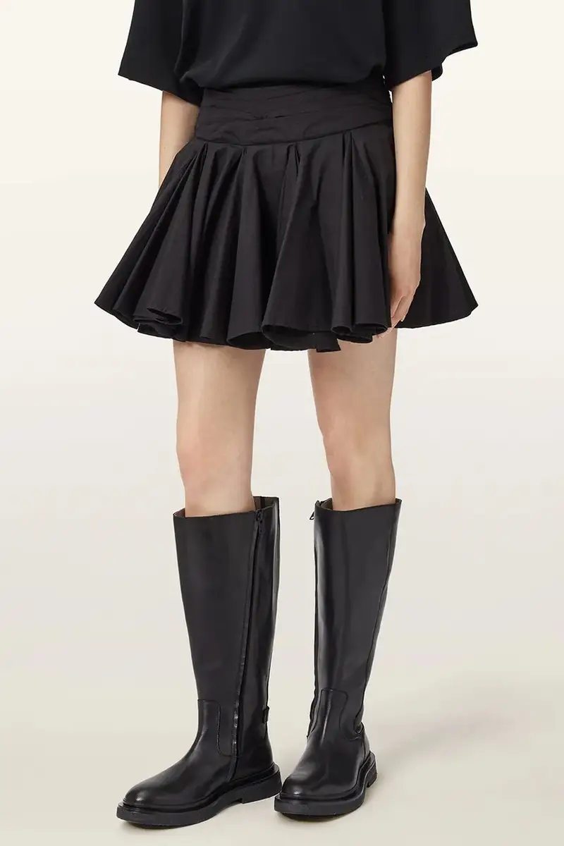 stivali in pelle Escher Rider Boot donna colore nero W083FD miniatura 5