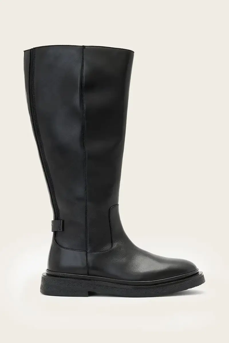 stivali in pelle Escher Rider Boot donna colore nero W083FD