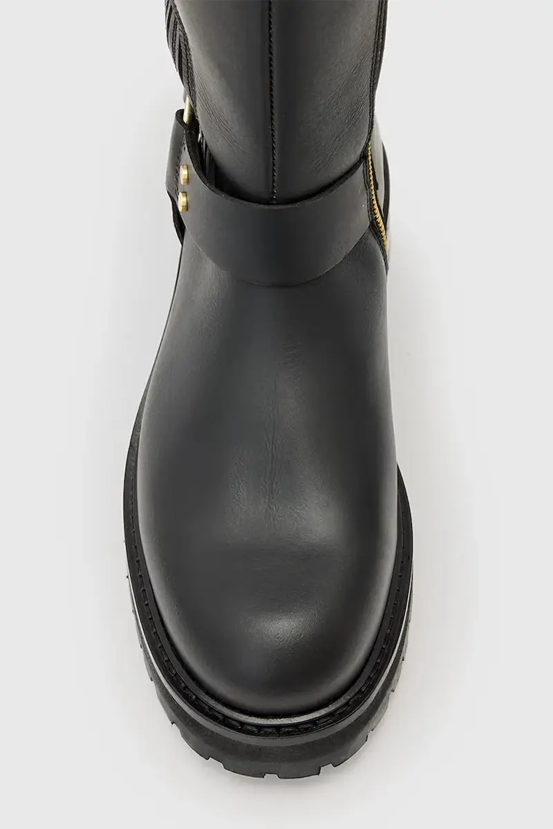 stivali in pelle MADDIE HIGH BOOT donna colore nero W185FB miniatura 5