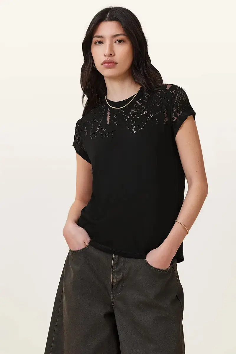 AllSaints T-shirt Donna Nero 3337145