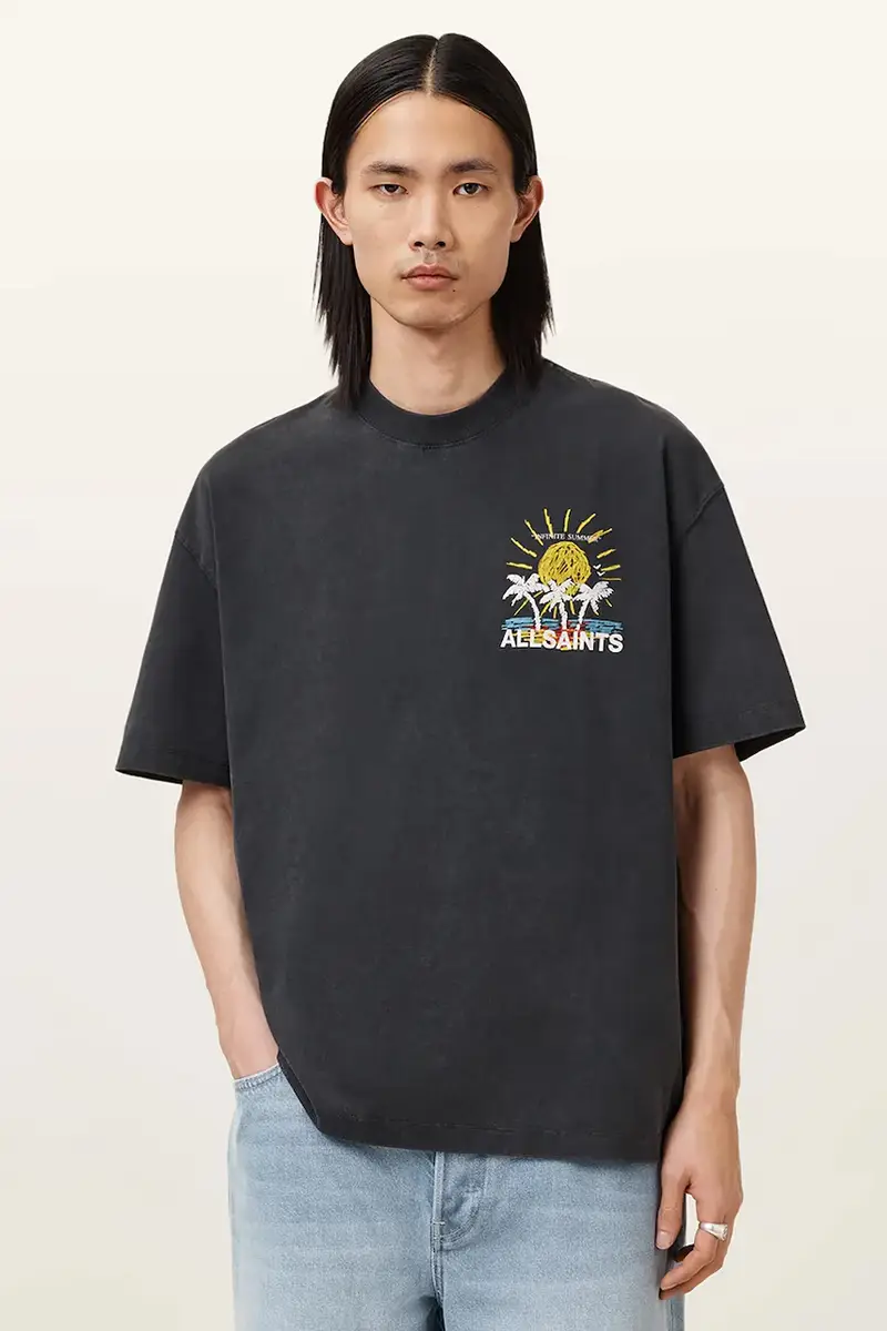 AllSaints T-shirt Uomo Nero 3637671