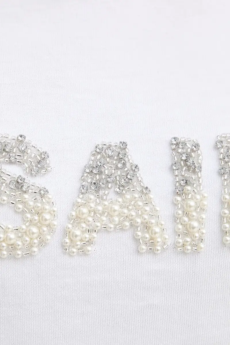 AllSaints T-shirt Donna Bianco 3124660 miniatura 5