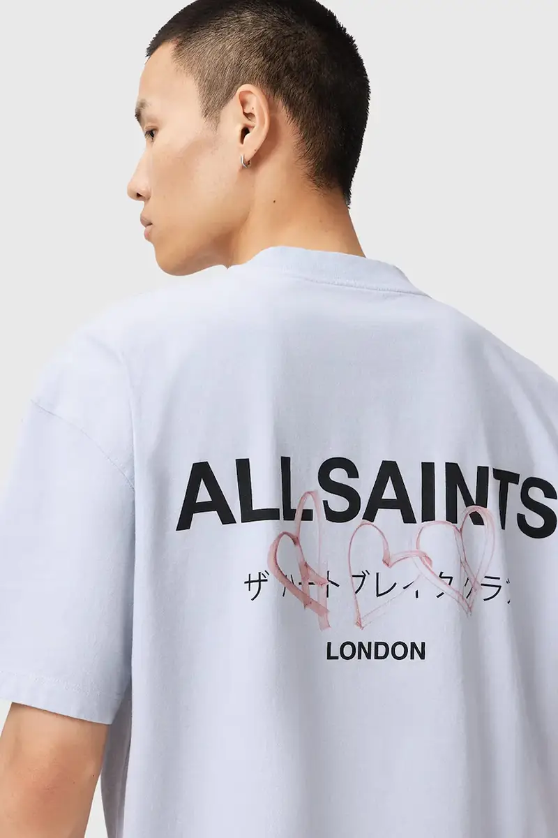 AllSaints T-shirt Uomo Bianco 3245614 miniatura 2