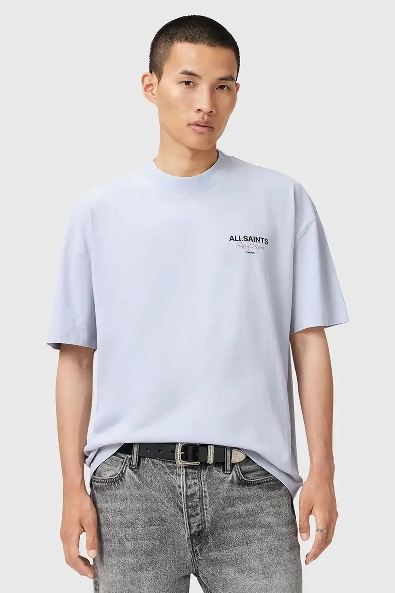 AllSaints T-shirt Uomo Bianco 3245614 miniatura 4