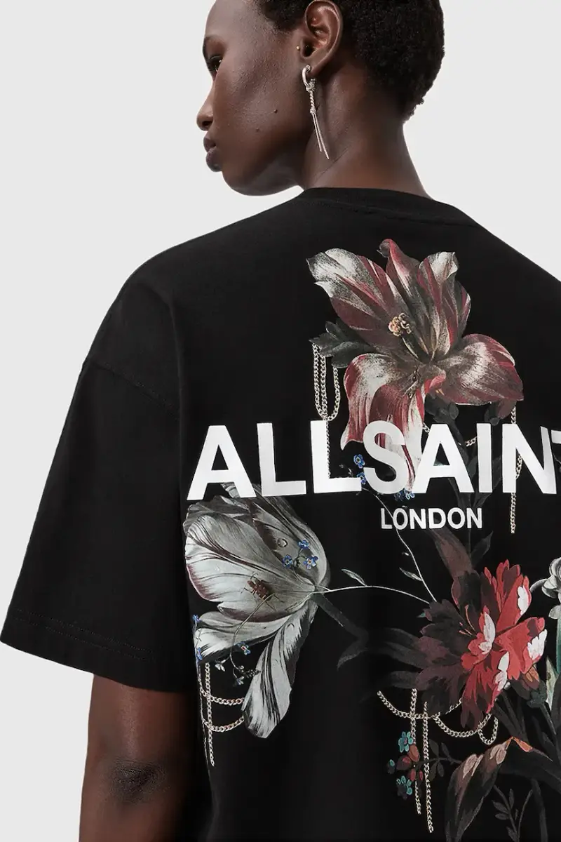 AllSaints T-shirt Donna Nero 3648399 miniatura 2