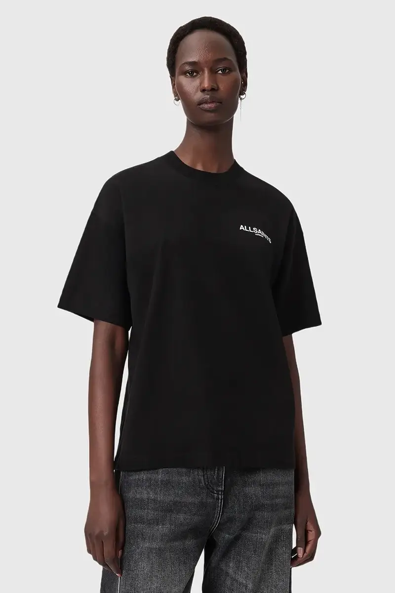 AllSaints T-shirt Donna Nero 3648399 miniatura 4