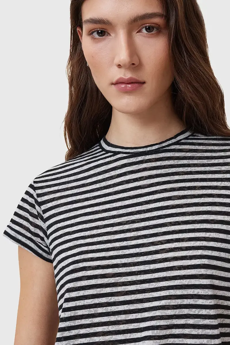 AllSaints T-shirt Donna Nero 2985501 miniatura 2