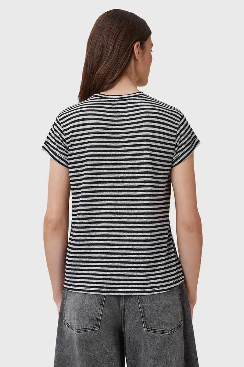 AllSaints T-shirt Donna Nero 2985501 miniatura 3