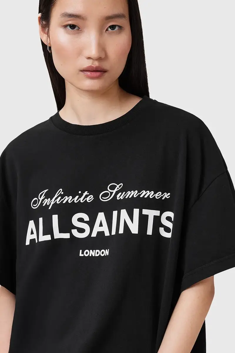 AllSaints T-shirt Donna Nero 3151413 miniatura 2