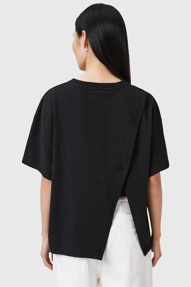 AllSaints T-shirt Donna Nero 3151413 miniatura 4