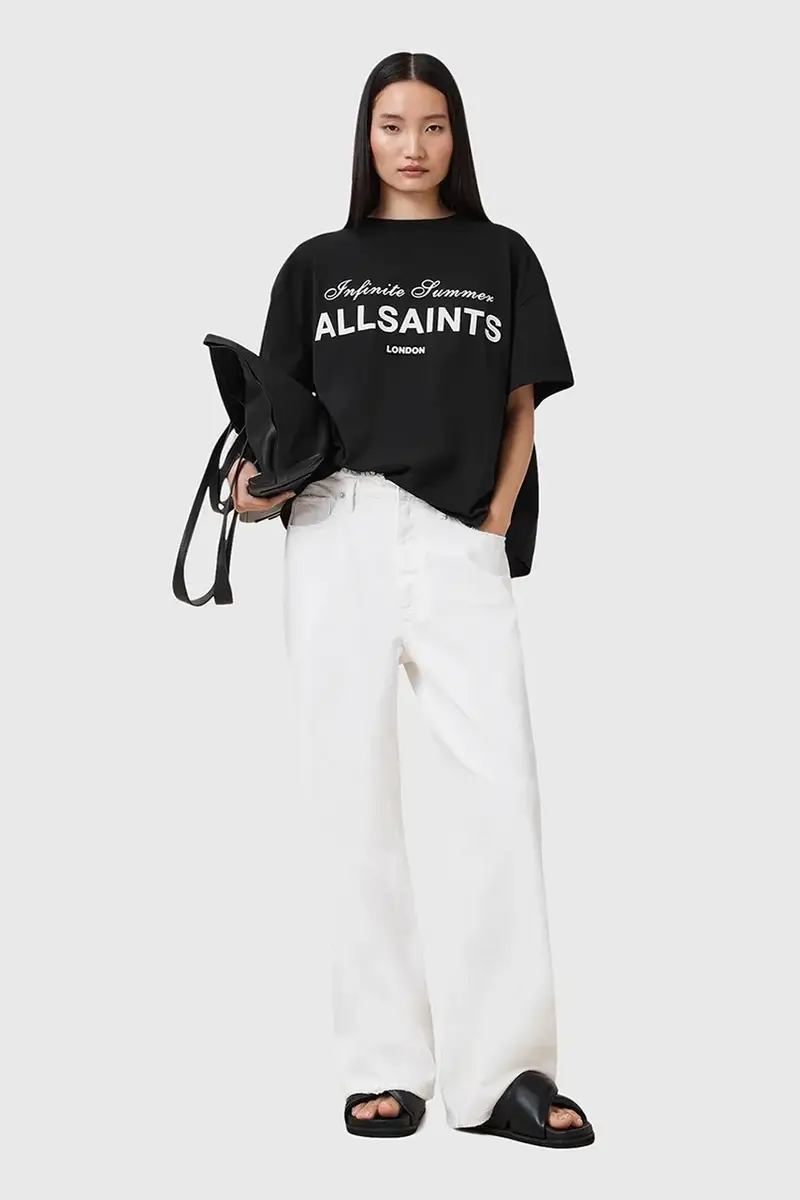 AllSaints T-shirt Donna Nero 3151413 miniatura 5