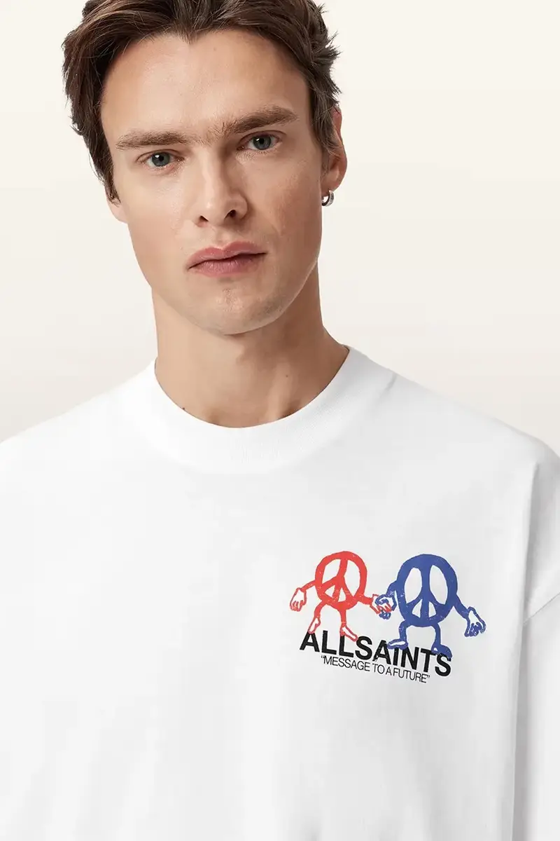 AllSaints T-shirt Uomo Bianco 3578380 miniatura 3