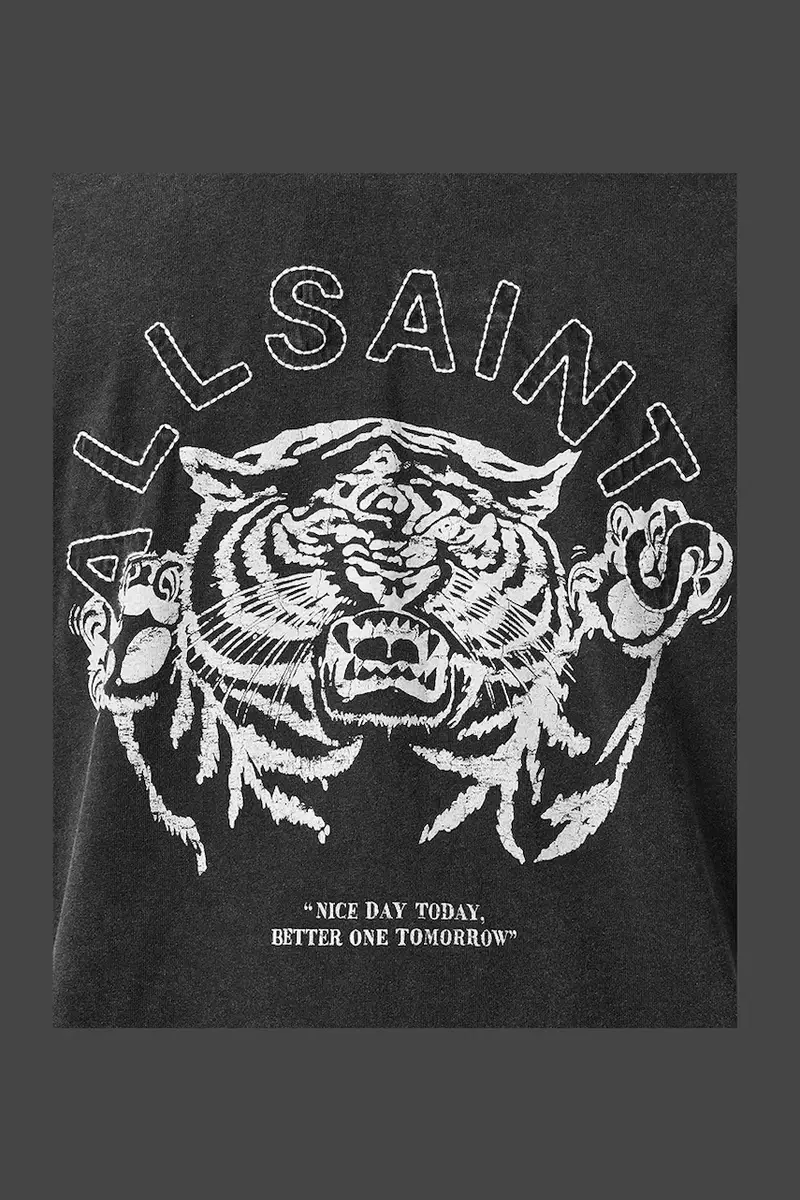 AllSaints T-shirt Uomo Grigio 2982856 miniatura 3