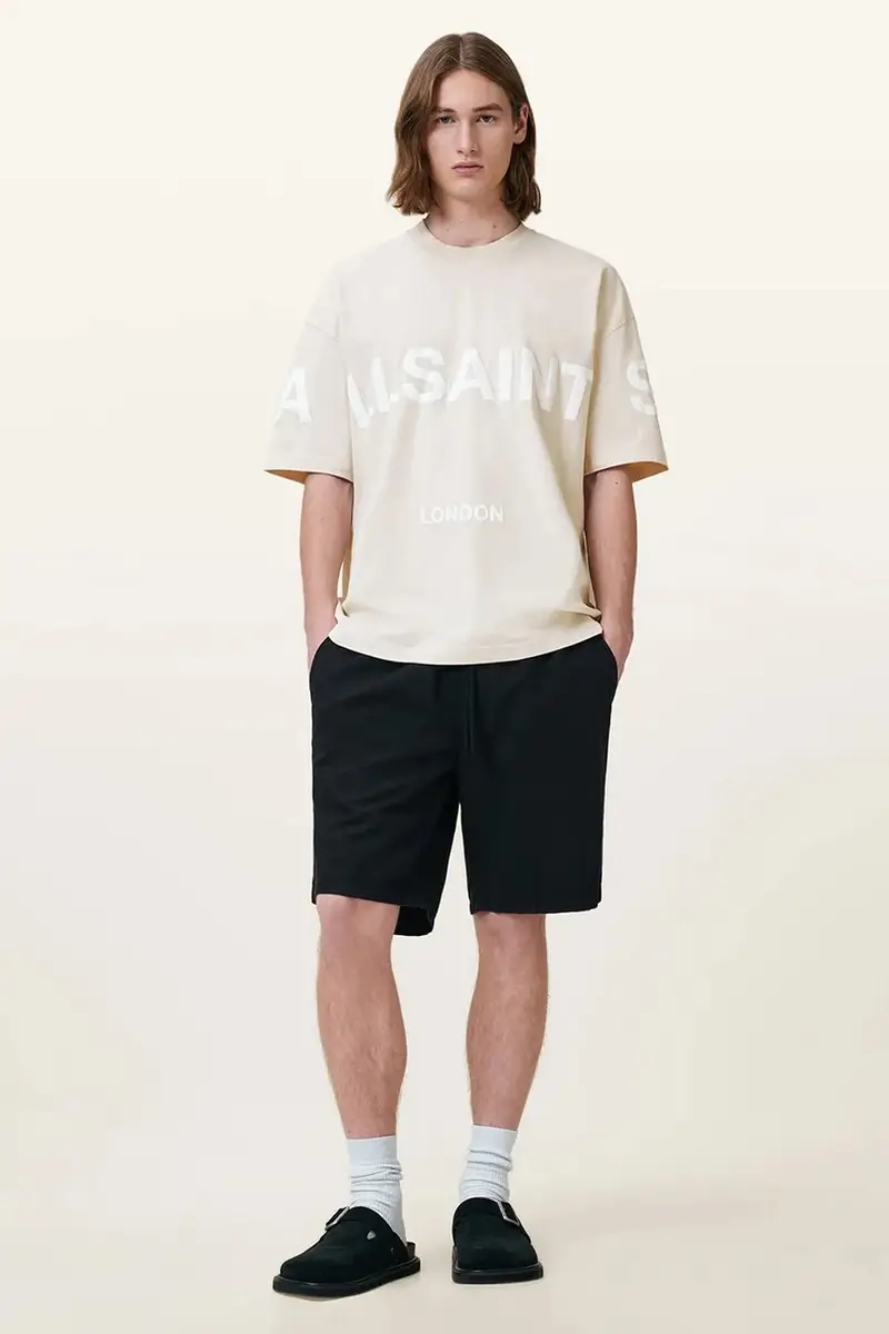 AllSaints T-shirt Uomo Beige 3291325 miniatura 4