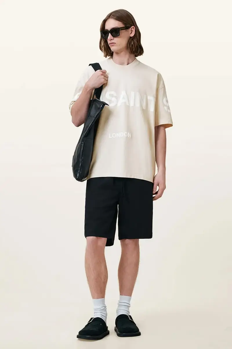 AllSaints T-shirt Uomo Beige 3291325 miniatura 5