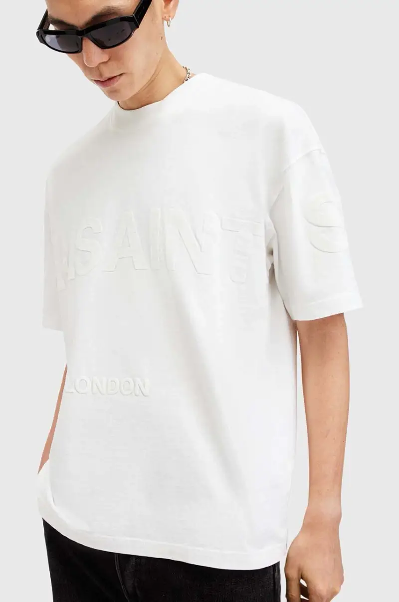 AllSaints T-shirt Uomo Bianco 3300643 miniatura 2