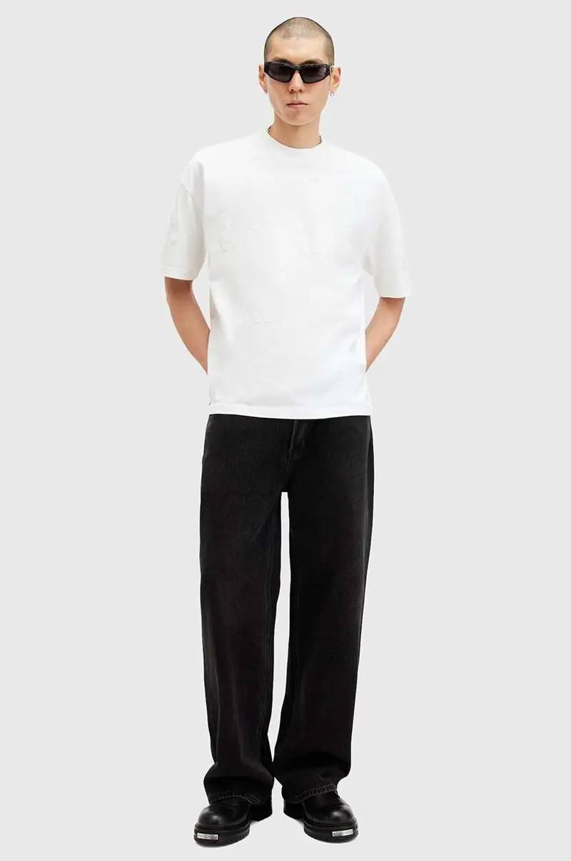 AllSaints T-shirt Uomo Bianco 3300643 miniatura 5