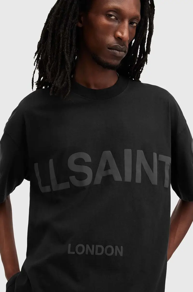 AllSaints T-shirt Uomo Nero 3326808 miniatura 2