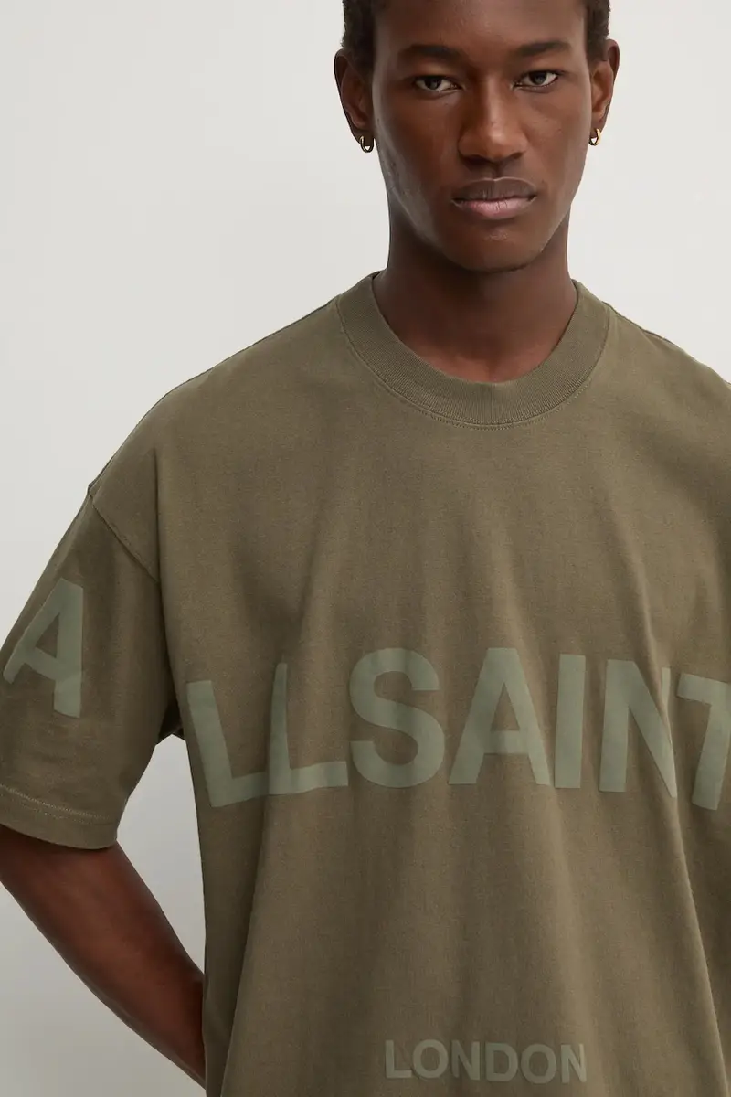 AllSaints T-shirt Uomo Verde 3158842 miniatura 5