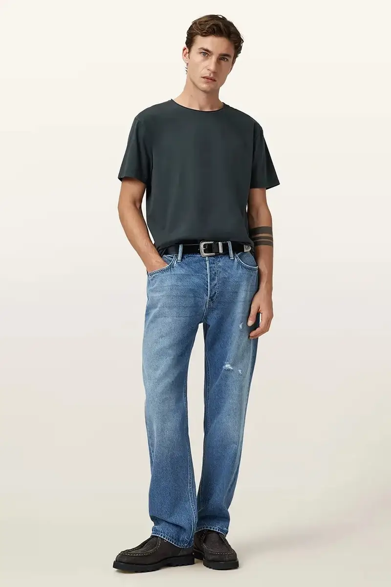 AllSaints T-shirt Uomo Grigio 3249789 miniatura 3