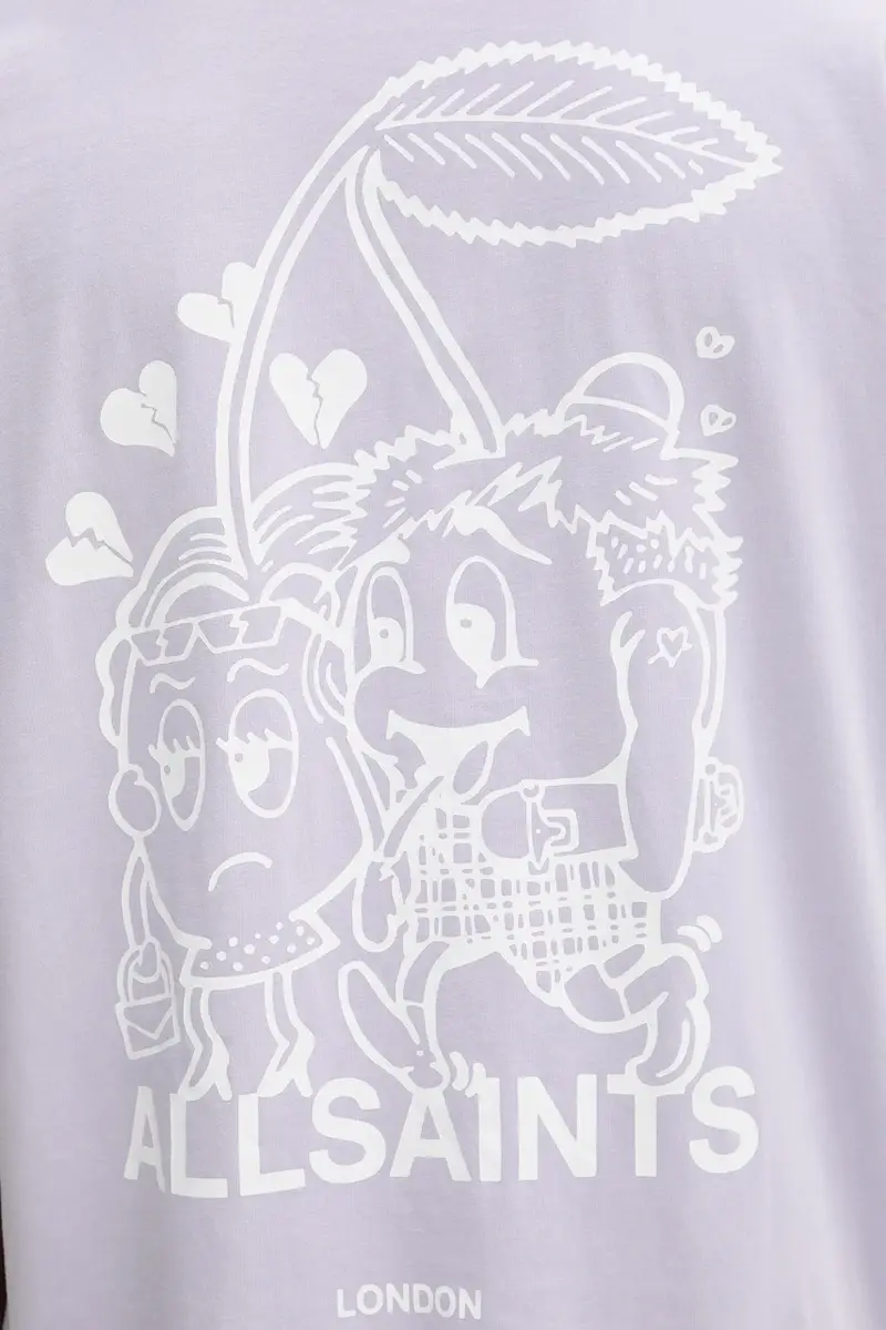 AllSaints T-shirt Uomo Bianco 3277765 miniatura 5