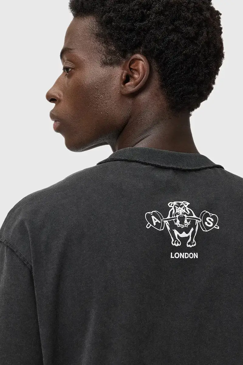 AllSaints T-shirt Uomo Grigio 3611626 miniatura 3