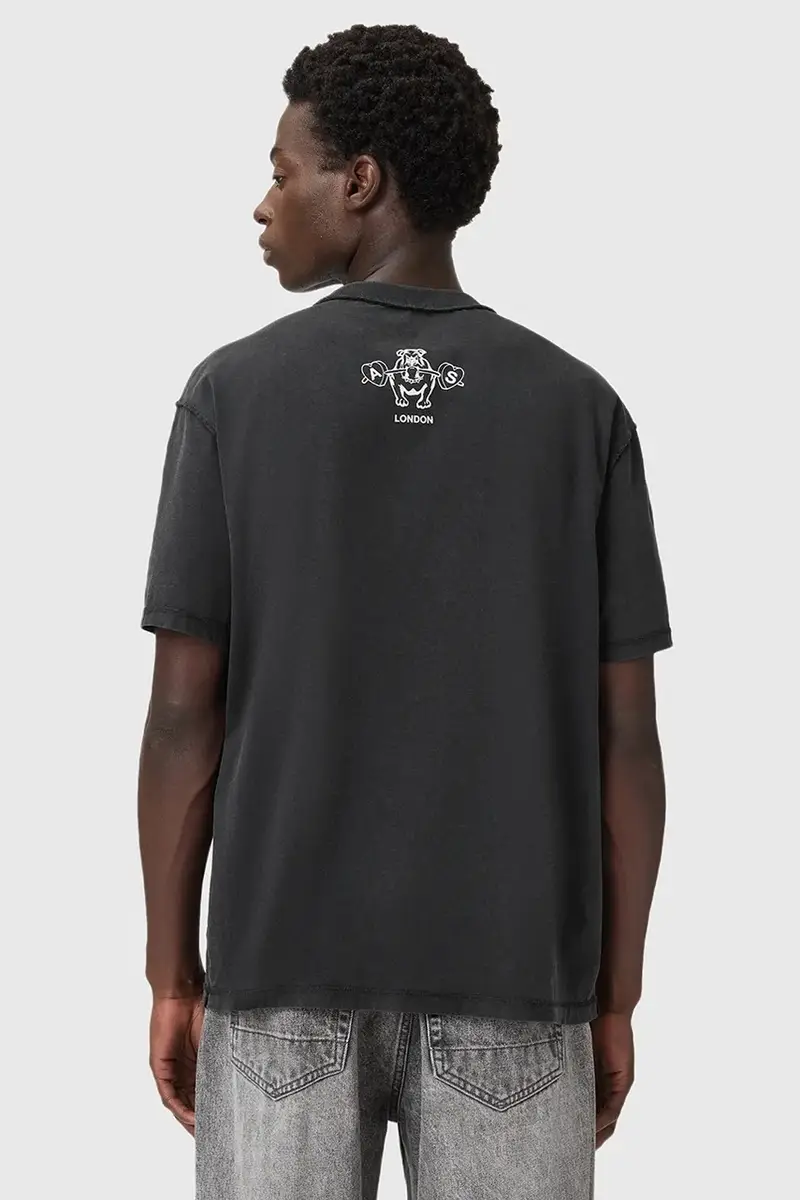 AllSaints T-shirt Uomo Grigio 3611626 miniatura 4