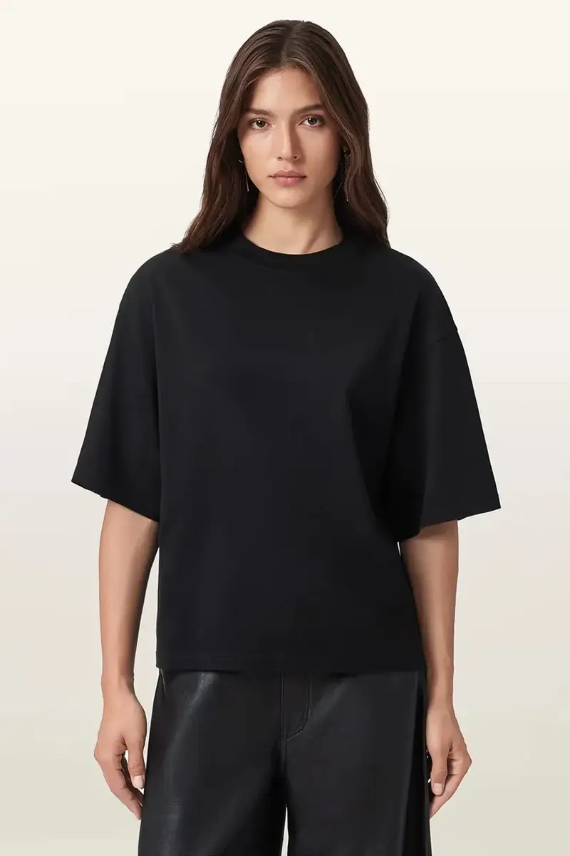 AllSaints T-shirt Donna Nero 3778388 miniatura 4