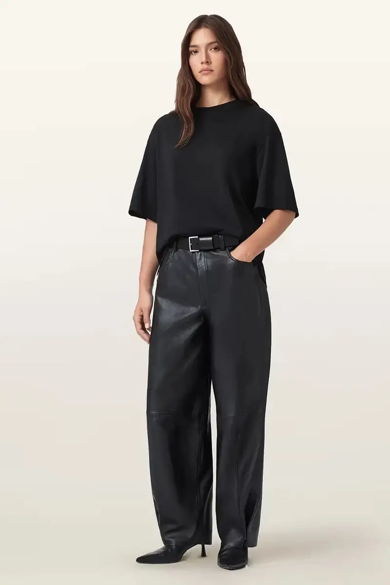 AllSaints T-shirt Donna Nero 3778388 miniatura 5