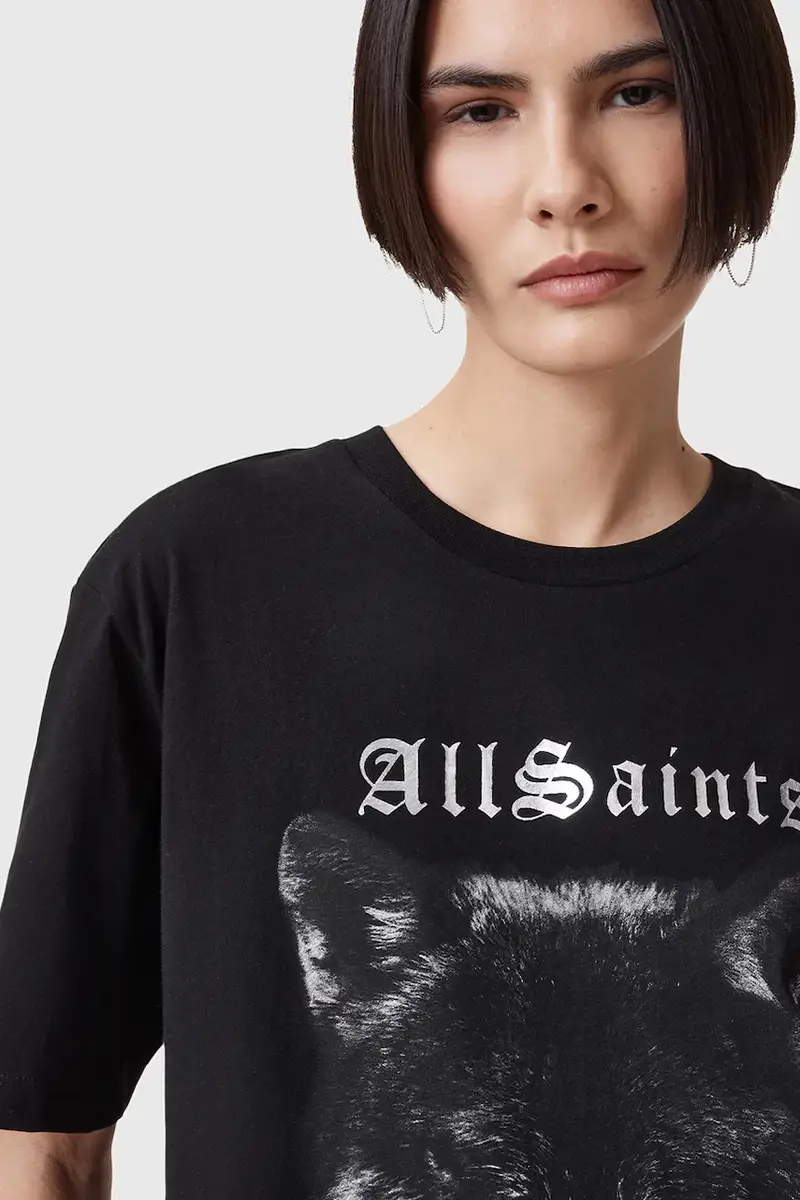AllSaints T-shirt Donna Nero 3635912 miniatura 2