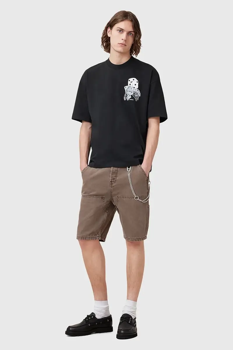 AllSaints T-shirt Uomo Nero 3151416 miniatura 5