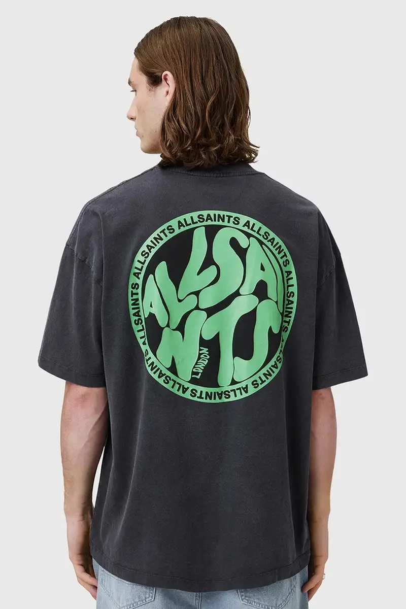 AllSaints T-shirt Uomo Grigio 2982859 miniatura 2