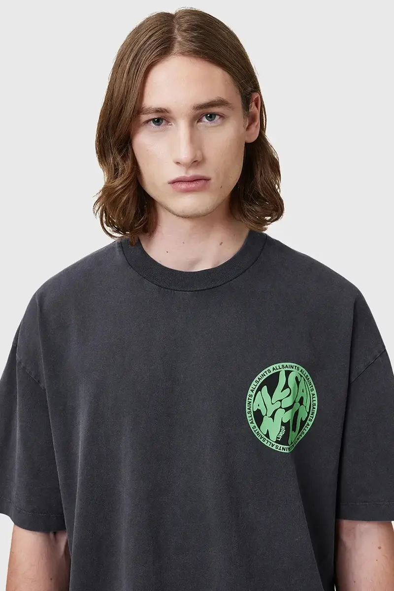 AllSaints T-shirt Uomo Grigio 2982859 miniatura 4