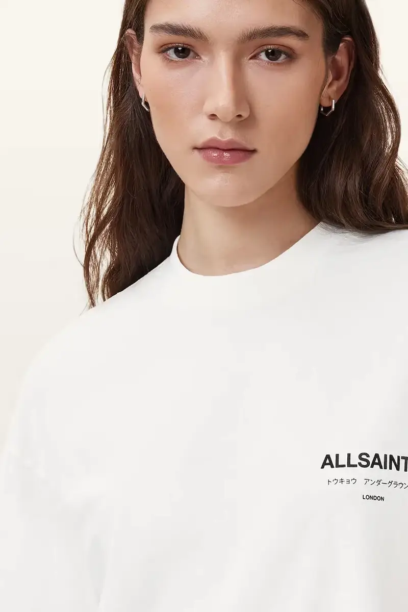 AllSaints T-shirt Donna Bianco 3578377 miniatura 2