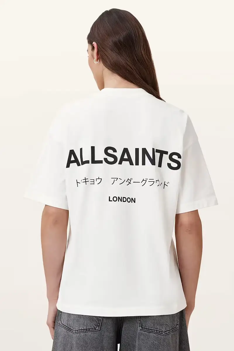AllSaints T-shirt Donna Bianco 3578377 miniatura 4